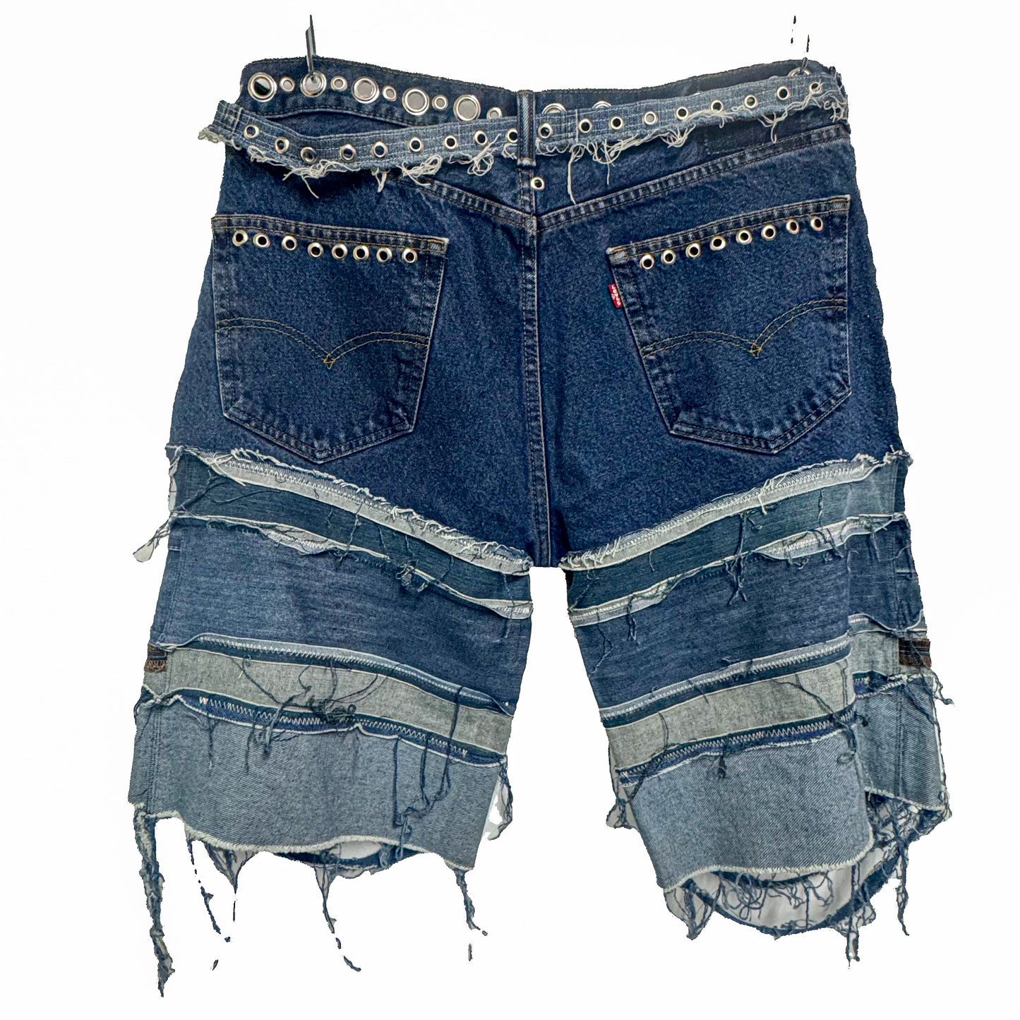 CLOWDEZ 1/1 W34 Denim Distressed Shorts