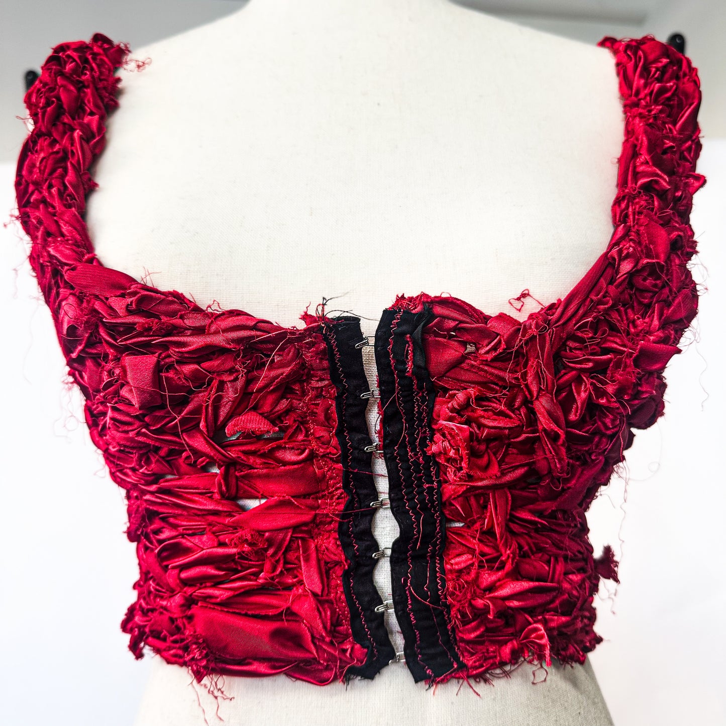 RED KNOTTED TANK TOP AND MINI SKIRT SET