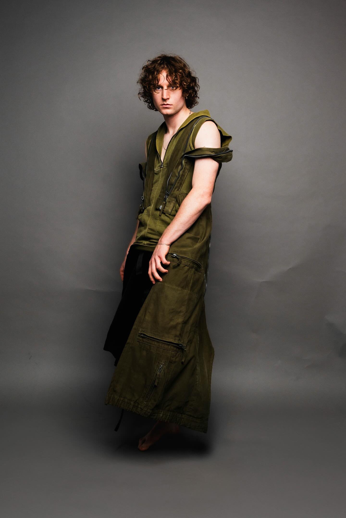 MILITARY UNISEX JUMPSUIT UPCYCLE DRESS
