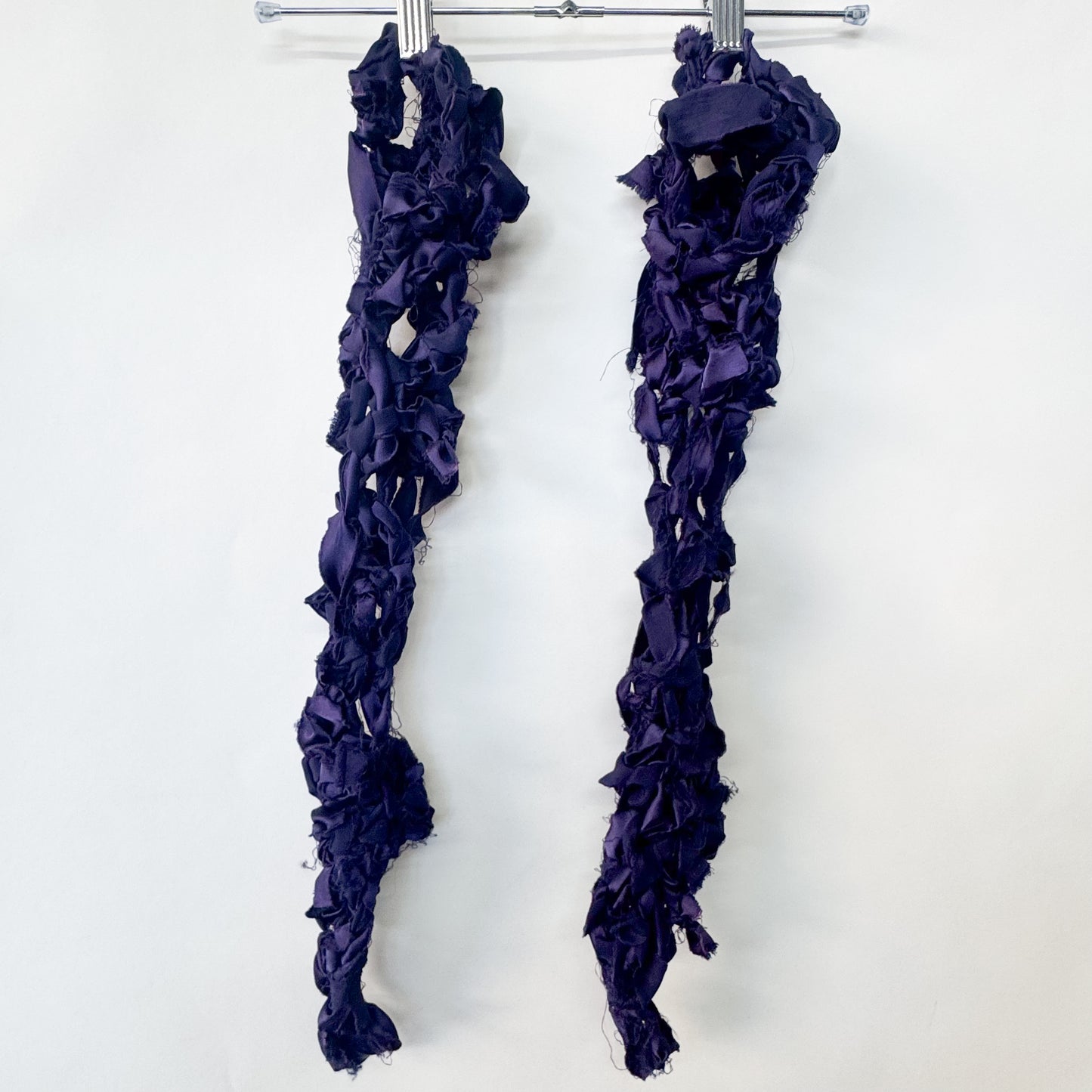 PURPLE SATIN BRA/BOTTOM/LEGWARMER 3 PIECE SET 1/1