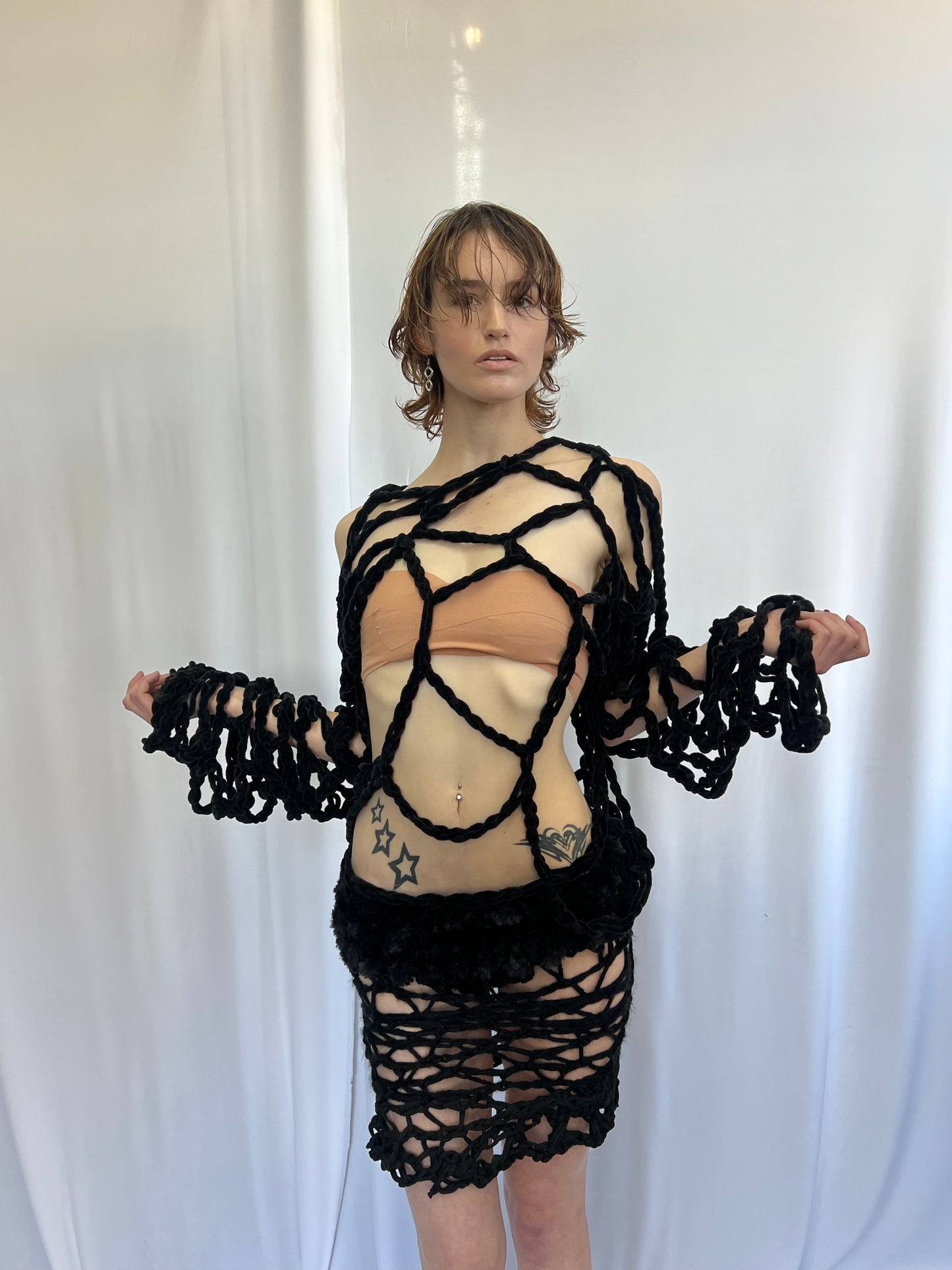 CROCHET LONG SLEEVE TOP 1/1