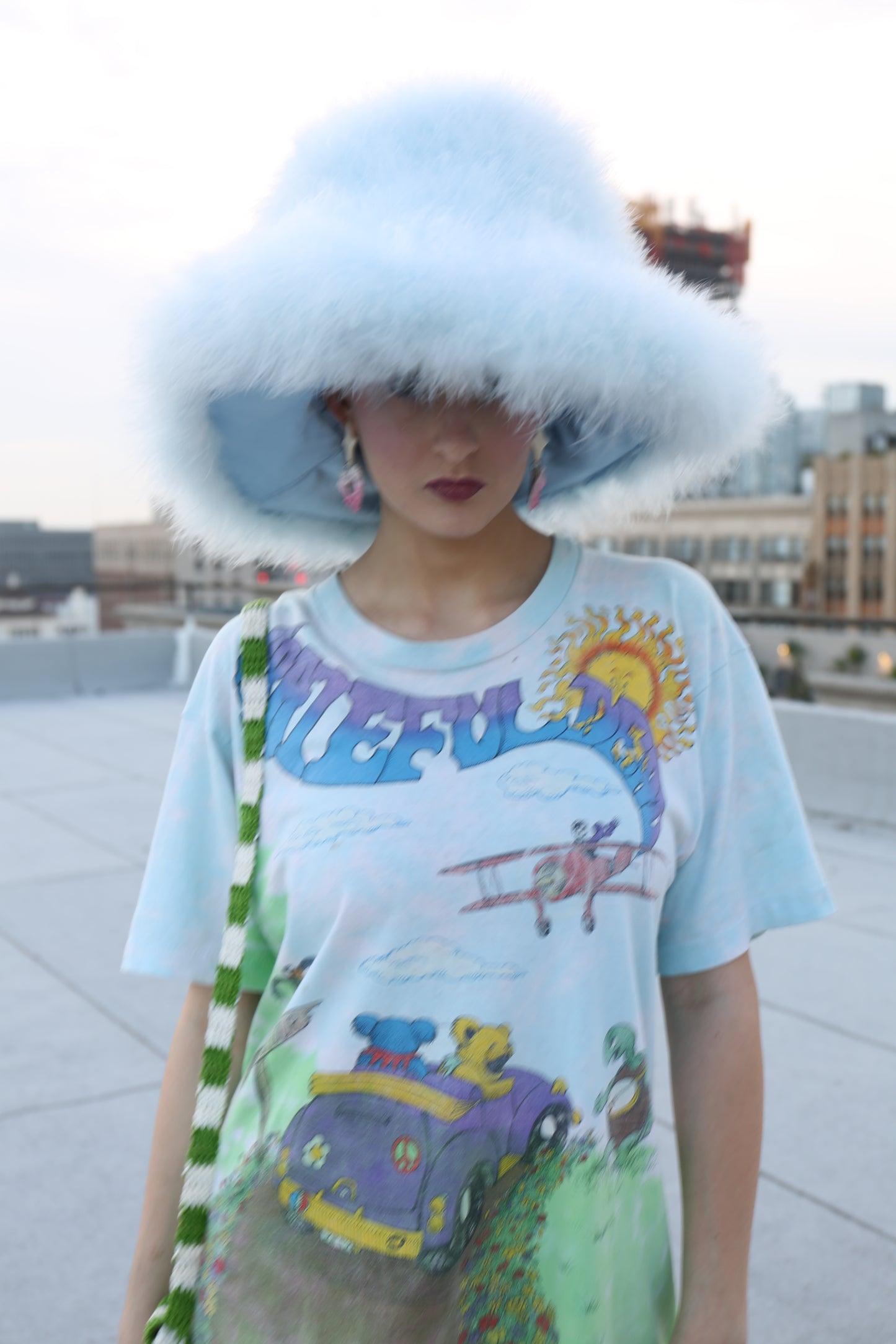 FEATHER & SILK BAD HAT