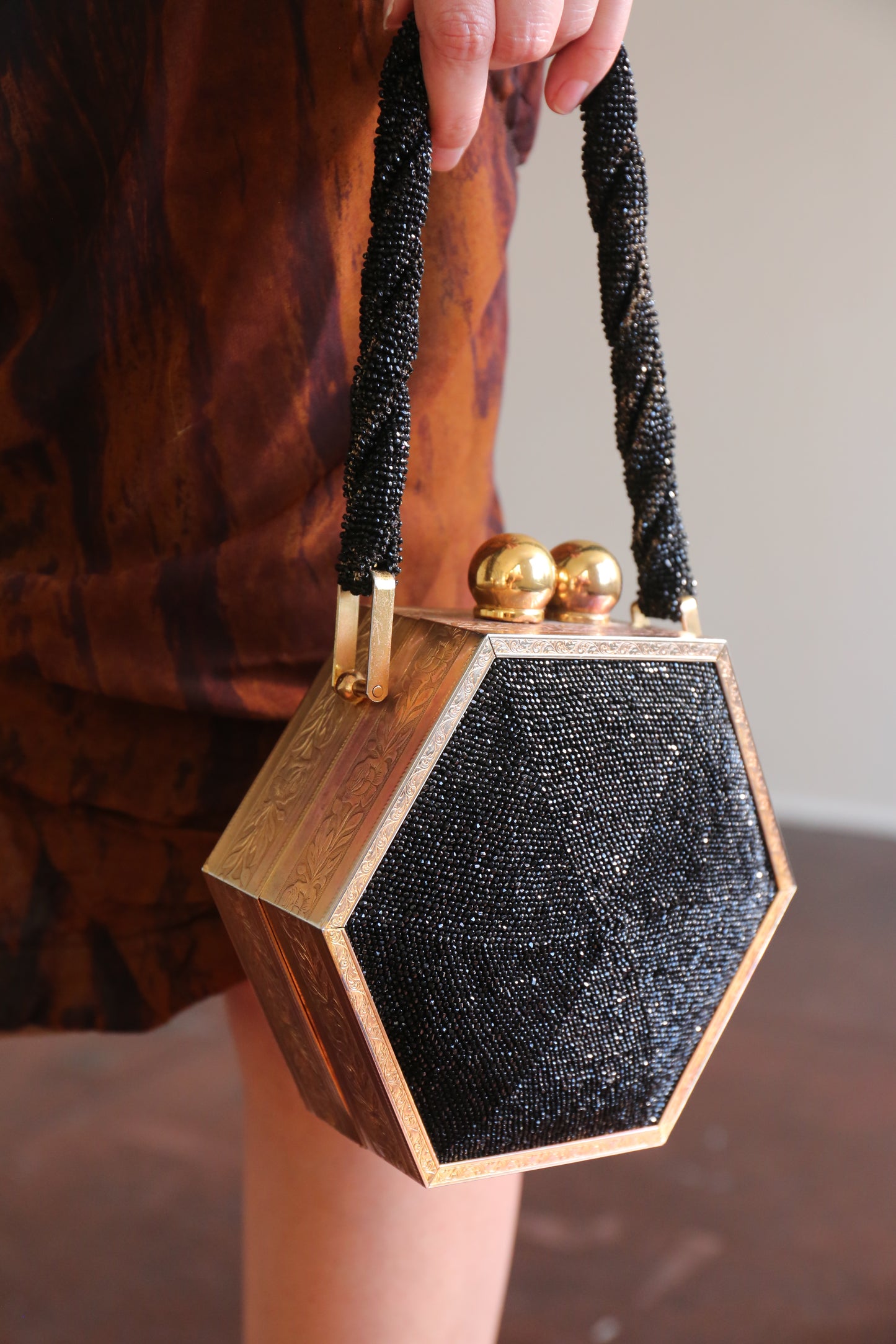 1940s BEADED HANDBAG