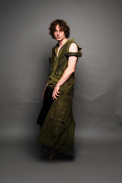MILITARY UNISEX JUMPSUIT UPCYCLE DRESS