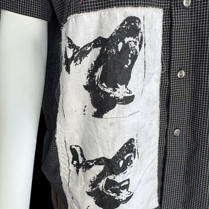 DELINCUENTES "FATE ON HER KNEES" BUTTON UP SHIRT