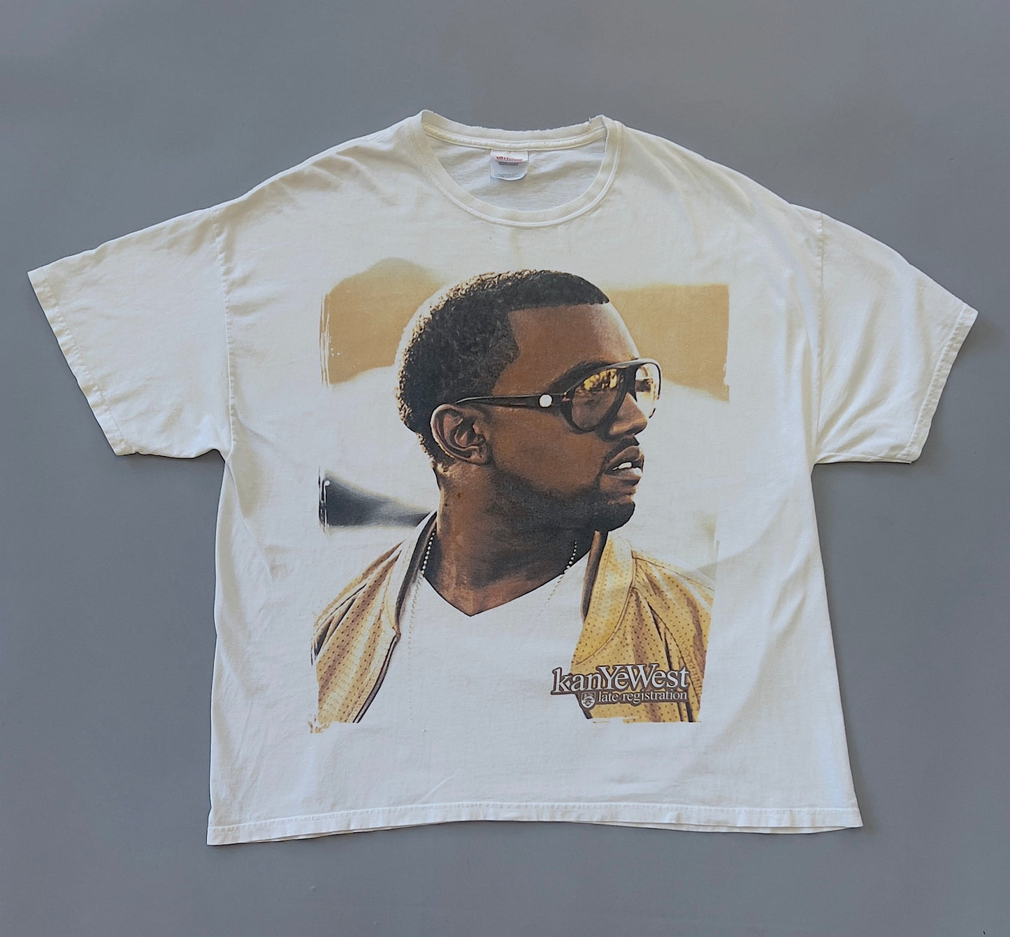 KANYE WEST AKA YE Y2K RARE VINTAGE LATE REGISTRATION TOUR TEE