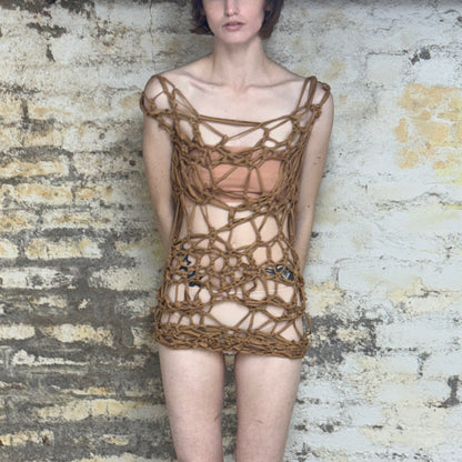 KNOTTED MINI DRESS 1/1