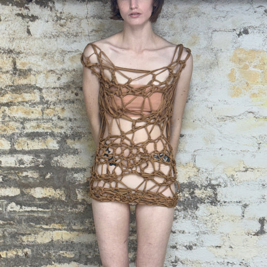 KNOTTED MINI DRESS 1/1