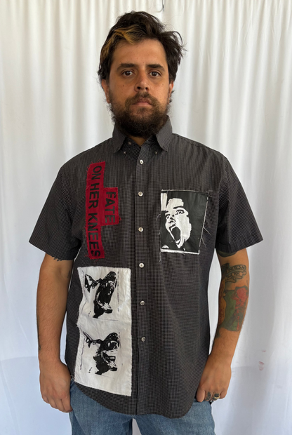 DELINCUENTES "FATE ON HER KNEES" BUTTON UP SHIRT