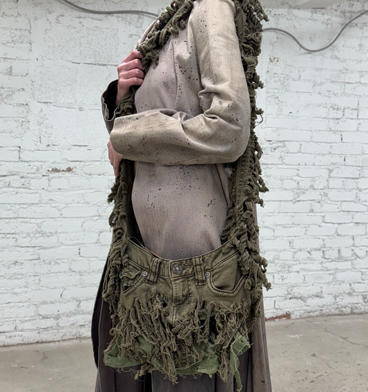 HIROKO HATA "SKINNY PANTS REVIVAL " DISTRESSED BAG