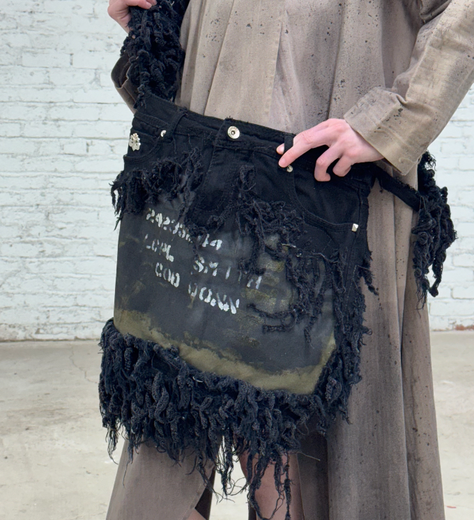 HIROKO HATA "SKINNY PANTS REVIVAL " DISTRESSED BAG